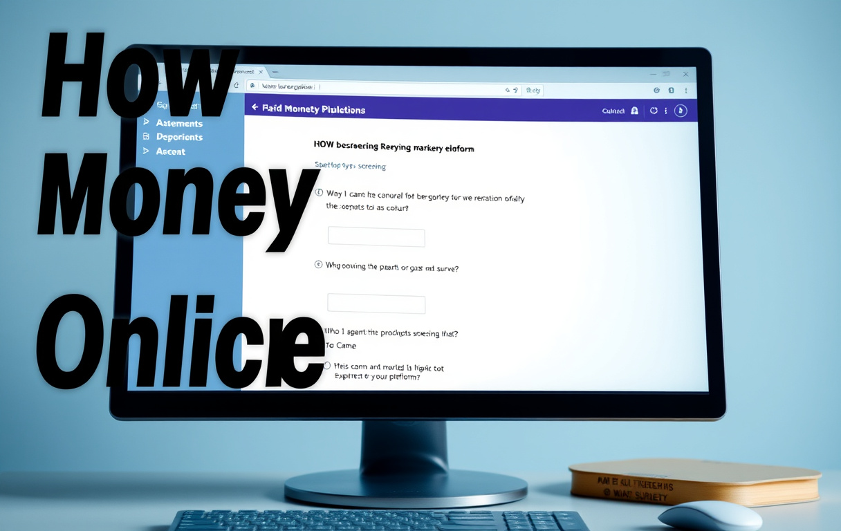 Survey qualification questions displayed on computer screen