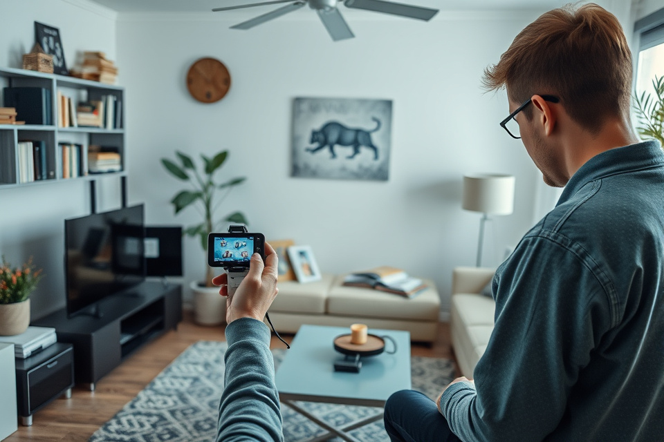 Person photographing items to sell online for quick cash